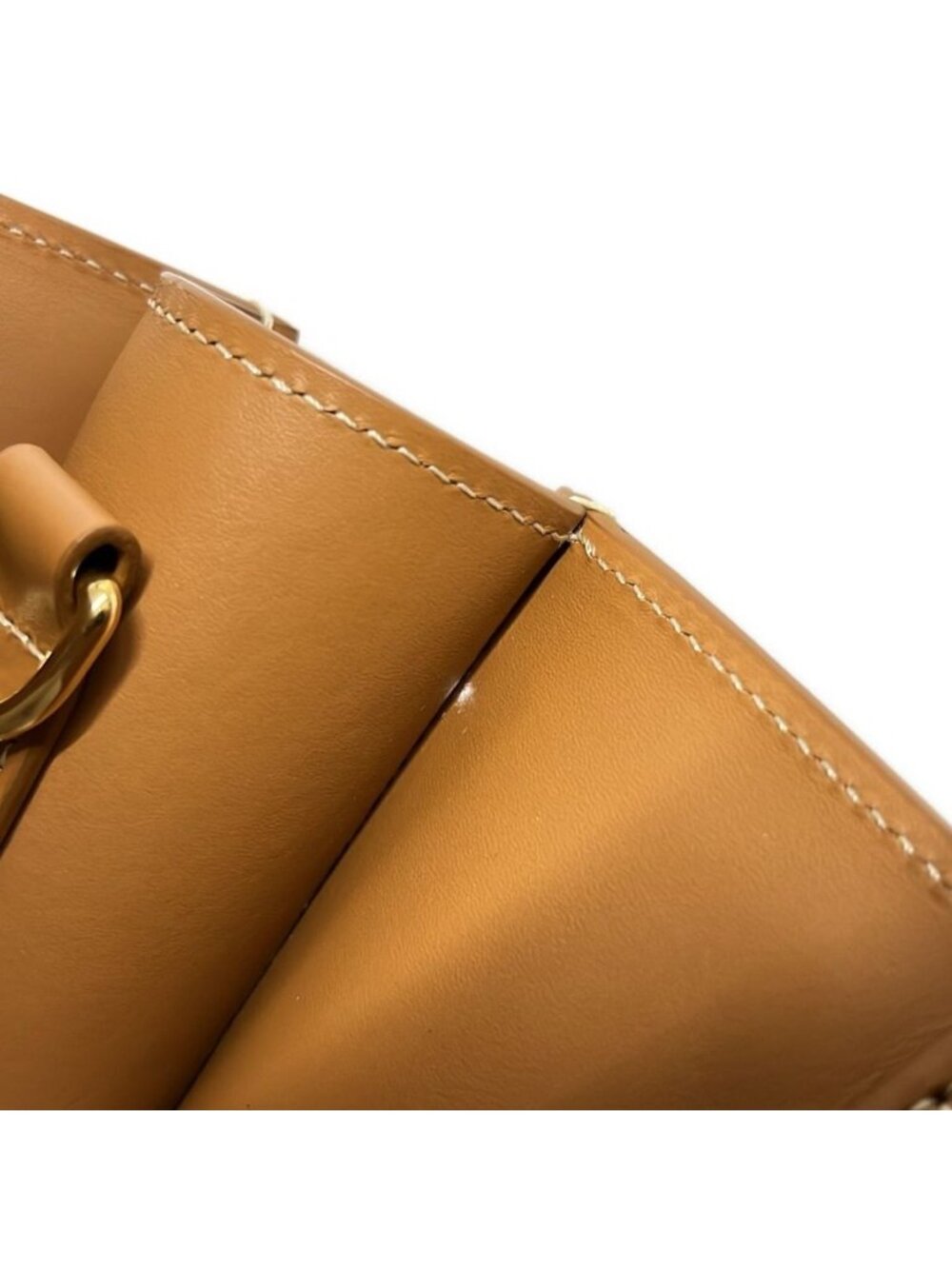Celine Tote Small Vertical Cabas Ivory Brown Leather - Picture 14 of 15